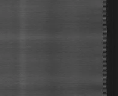Massive delamination defect sample on corrugated material