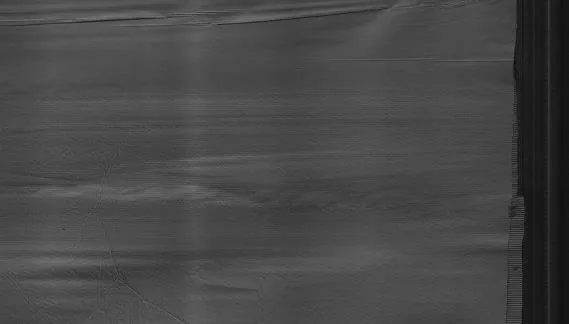Unaligned papers defect sample from corrugated board production