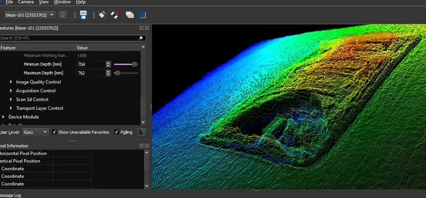 3D profile visualisation from an MCM machine-vision application